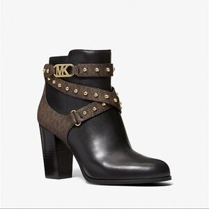 Michael Kors Studded Logo Ankle Boot